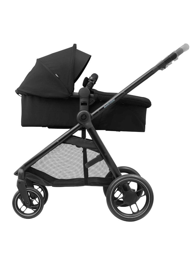 Carrinho de bebê com bebê conforto travel system anna³ trio essential black - maxi-cosi