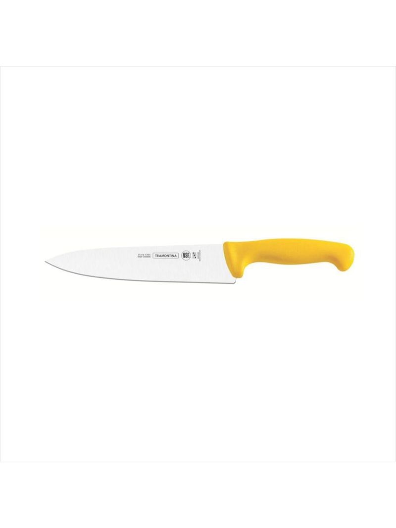 Faca carne inox 8 profissional amarelo tramontina
