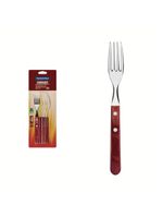 Conjunto garfo mesa inox 6 peças polywood vermelho tramontina