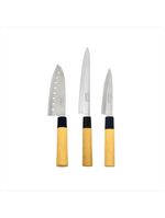 Conjunto de facas hauskraft Ásia aço inox 3 unidades