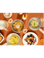 Conjunto panelas 4 peças cerâmica cinza dust oster