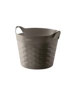 Cesto organizador plástico circular moolti grafiite 20l - sanremo