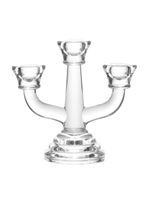 Candelabro wolff allure de vidro 15cm x 7cm x 13cm