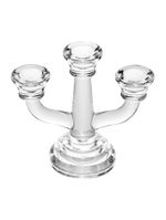 Candelabro wolff allure de vidro 15cm x 7cm x 13cm