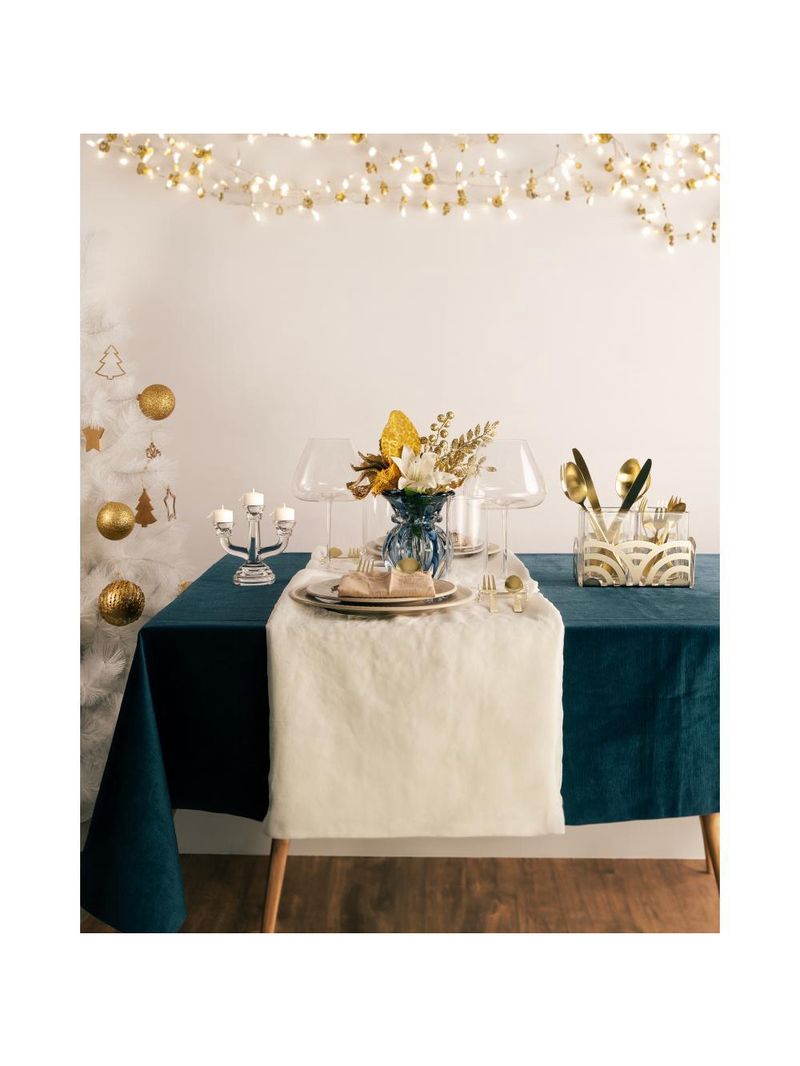 Candelabro wolff allure de vidro 15cm x 7cm x 13cm