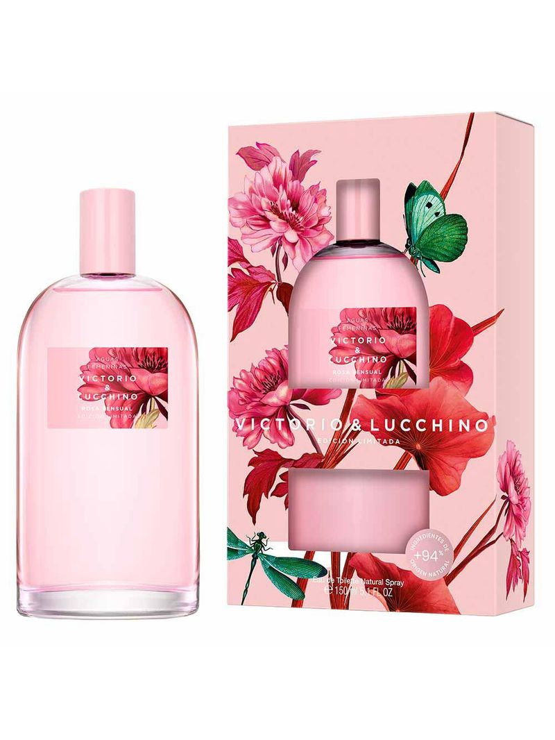Perfume rosa sensual victorio&lucchino feminino edt