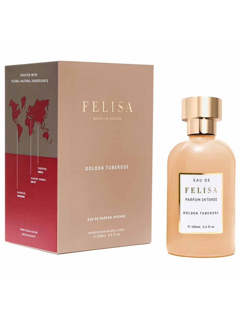 Perfume golden tuberose felisa feminino eau de parfum intense