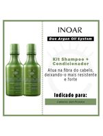 Kit shampoo + condicionador inoar duo argan oil system