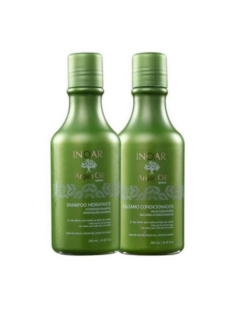 Kit shampoo + condicionador inoar duo argan oil system