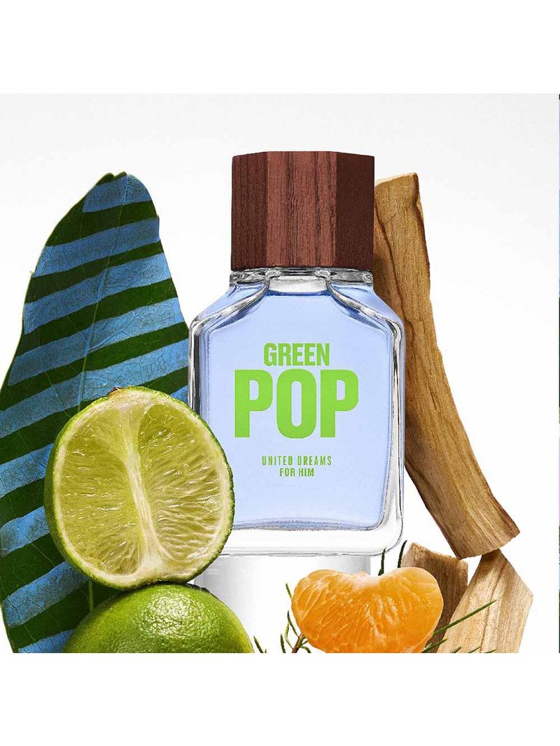 Perfume benetton green pop united dreams masculino eau de toilette