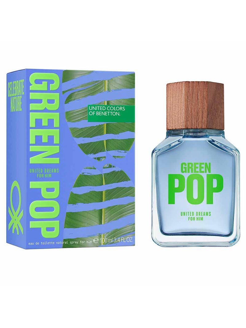 Perfume benetton green pop united dreams masculino eau de toilette