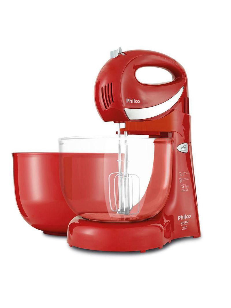Batedeira Philco Paris Cristal Maxx Vermelha 400W 110V
