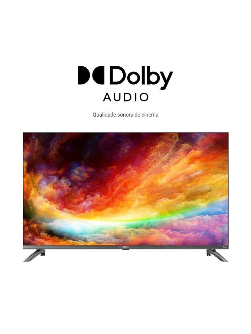 Smart TV 40” Philco LED Roku TV Dolby Audio PTV40M9GR2CGB Bivolt