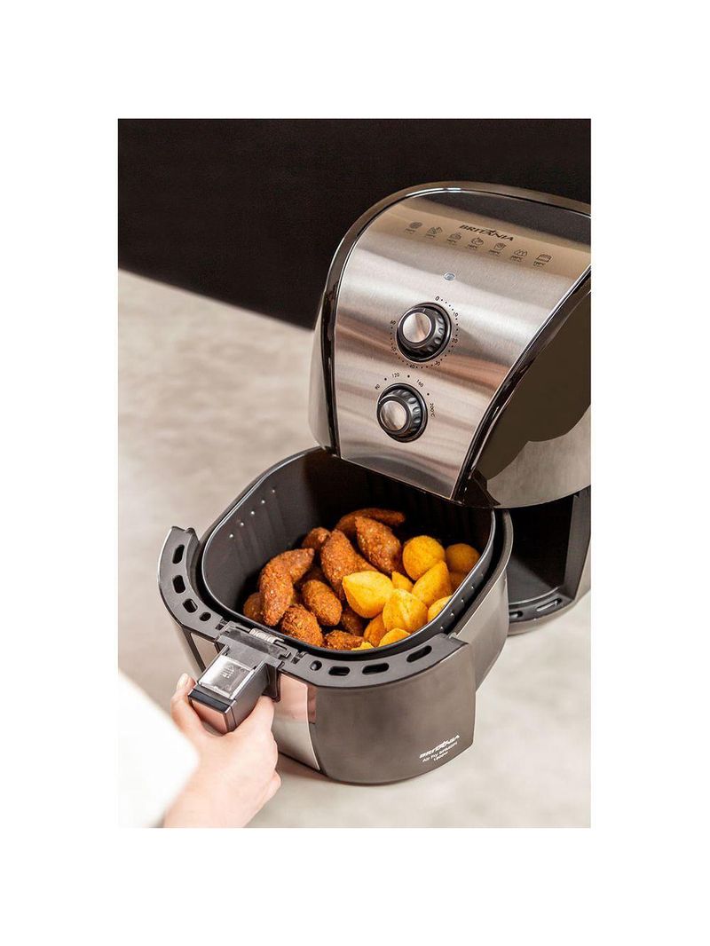 Air Fryer Britânia 5L Antiaderente 1500W BFR40PI 220V