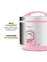 Panela de Arroz Elétrica Rosa Britânia 10 Xícaras BPAE10C 110V
