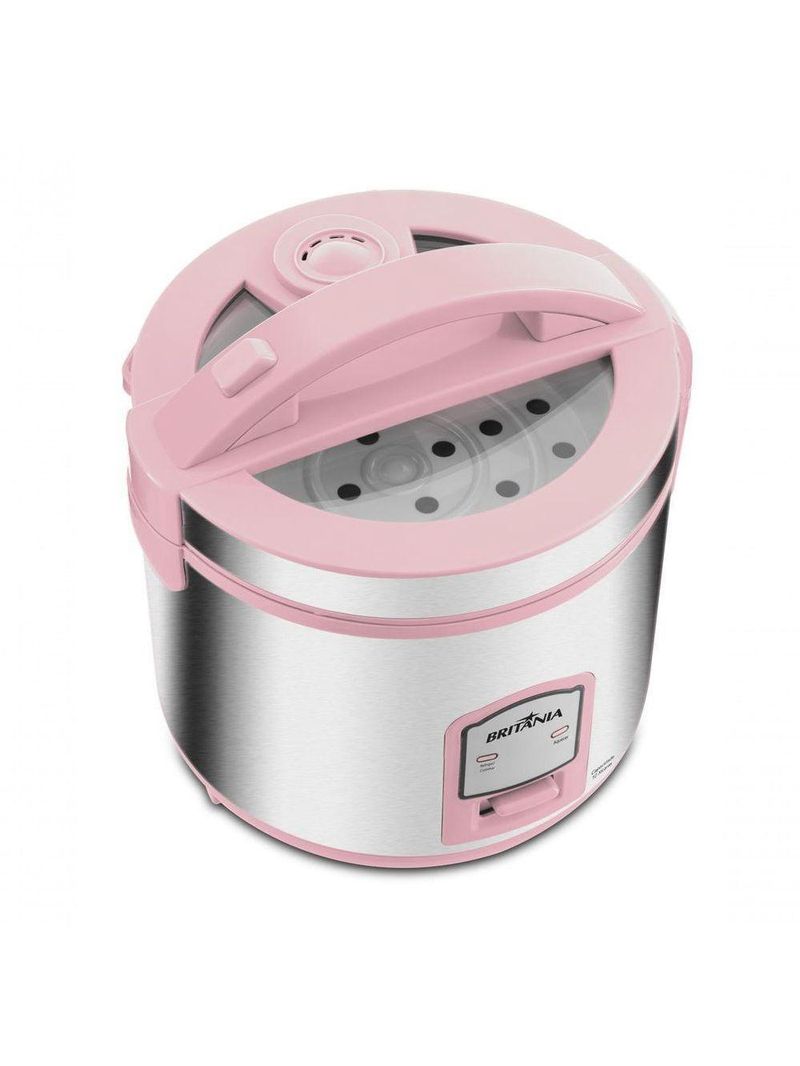 Panela de Arroz Elétrica Rosa Britânia 10 Xícaras BPAE10C 110V