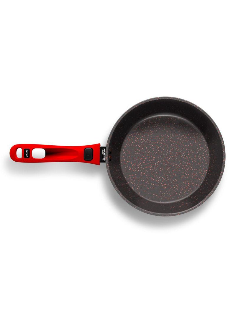 Panela polishop ichef ultra sauté grand shark series vermelha 24cm