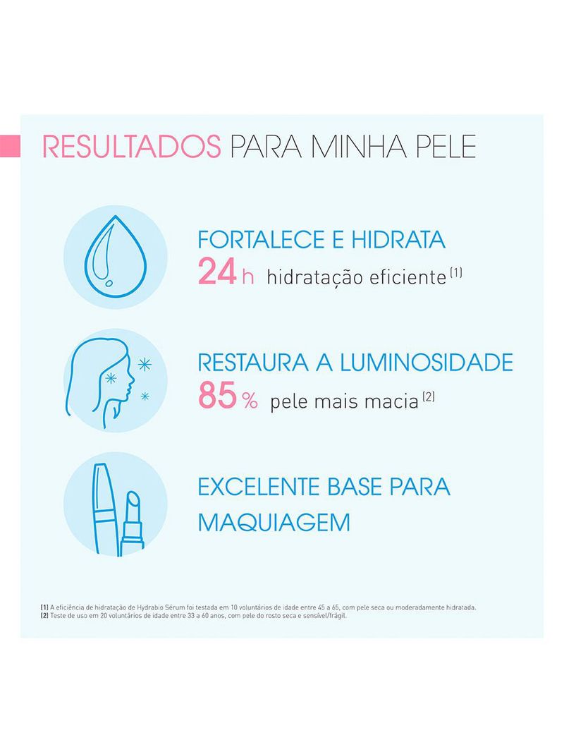 Sérum facial hidratante e fortalecedor bioderma hydrabio