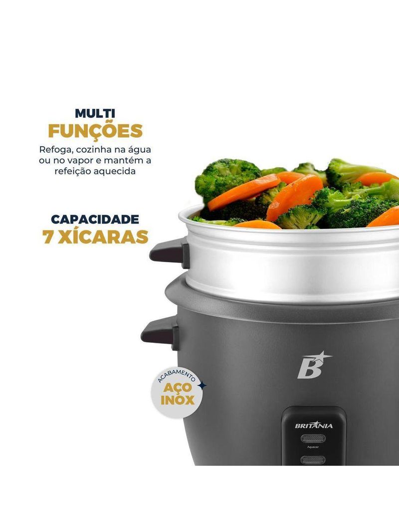 Panela Elétrica Multifuncional Britânia 7 Xícaras 500W BPA07 110V