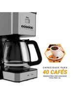 Cafeteira Philco 40 Cafezinhos 1000W Painel Digital 220V
