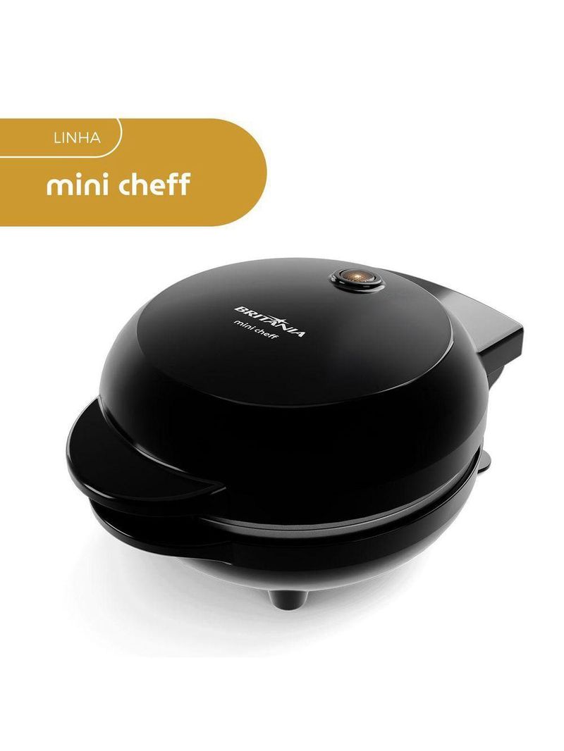 Mini Grill E Sanduicheira Britânia 550W Chapas Lisas BGRE03A 110V