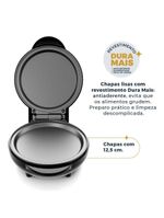 Mini Grill E Sanduicheira Britânia 550W Chapas Lisas BGRE03A 110V