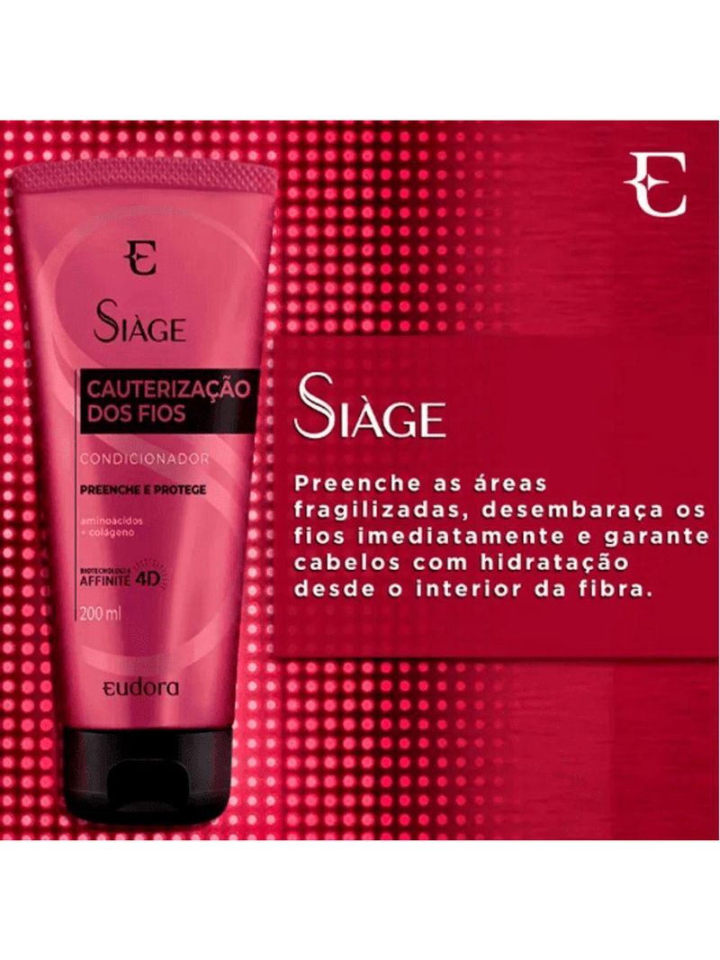 Eudora Siàge Cauterização Dos Fios - Condicionador 200ml