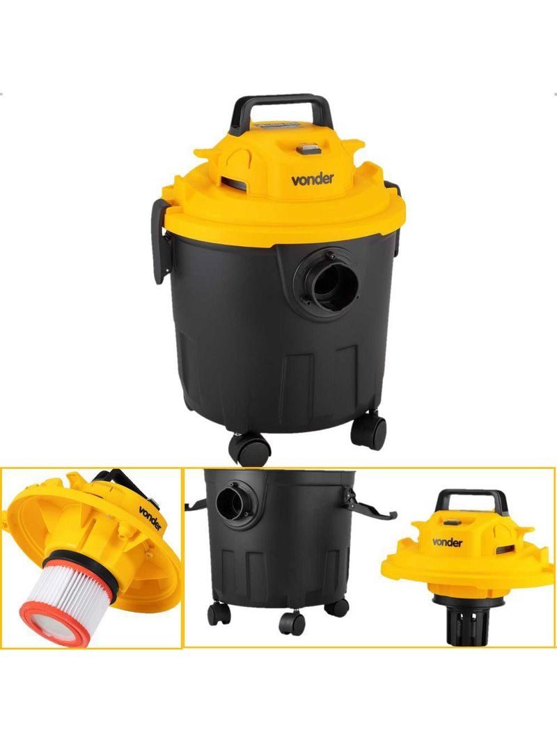 Aspirador De Pó E Líquidos 1000W Apv1018 Vonder 110V