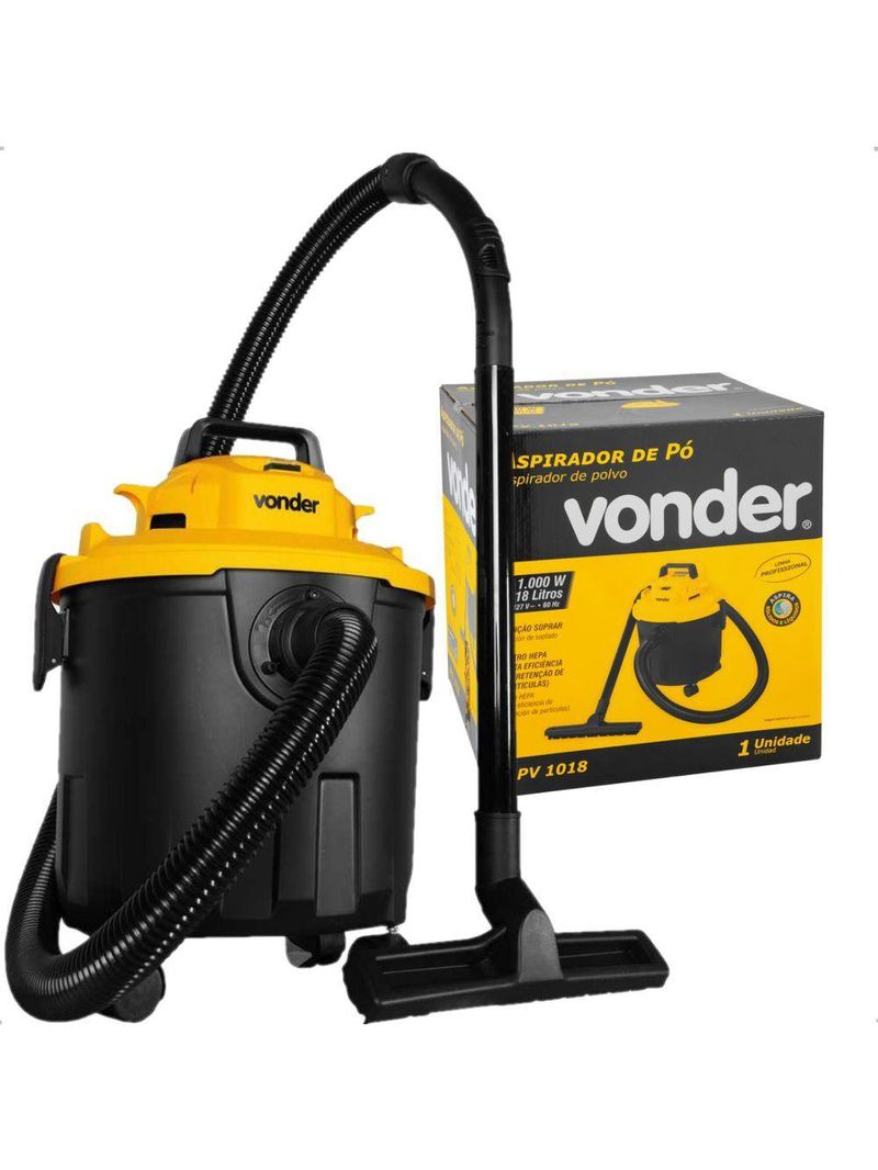 Aspirador De Pó E Líquidos 1000W Apv1018 Vonder 110V