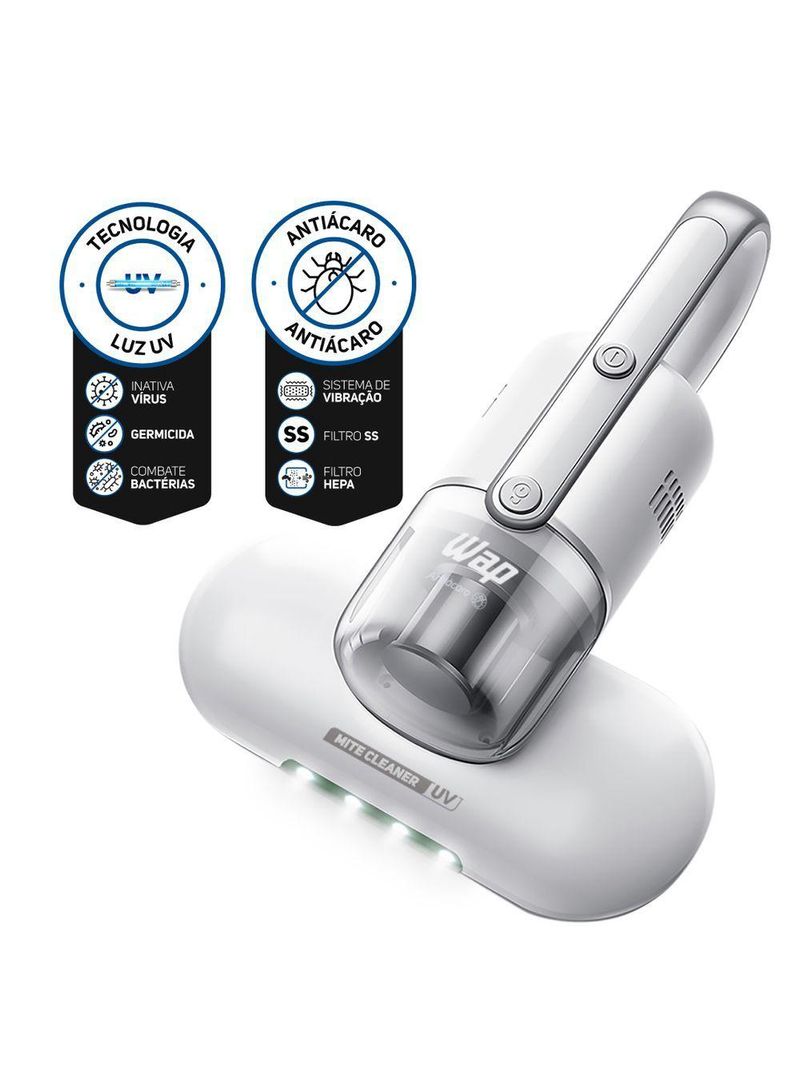 Aspirador De Pó Antiácaro WAP Mite Cleaner Lâmpada Uv 220V