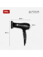 Secador De Cabelos Preto/cromado Prata Scn-04 220v/60hz