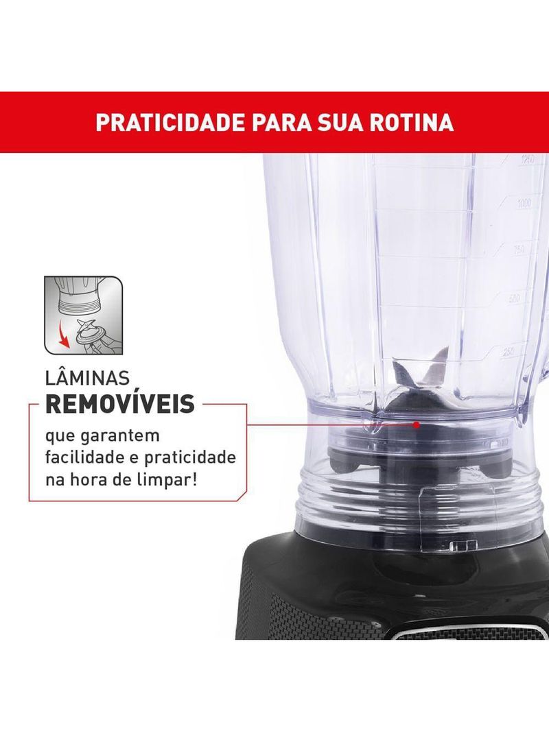 Liquidificador Powermix Arno 700W LQ33 Preto 110V