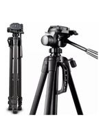 Tripé Para Câmera Digital Com Nível E Suporte Para Celular 140 Mts