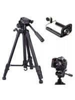Tripé Para Câmera Digital Com Nível E Suporte Para Celular 140 Mts