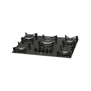 Fogão Cooktop Fischer 5 Queimadores Tc Fit Line Gás Mesa Vidro Bivolt