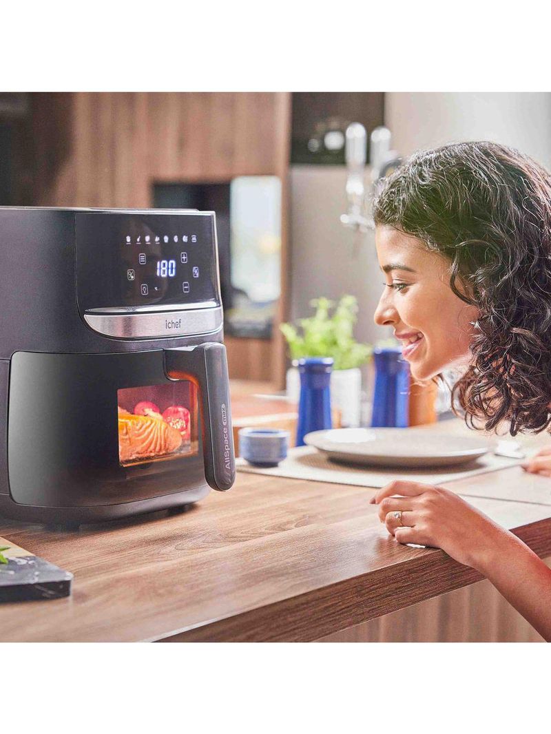 Fritadeira elétrica airfryer vision max ichef polishop 5,7l