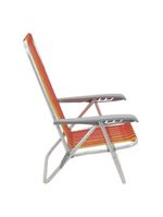Cadeira de praia camping reclinável alumínio bali tramontina