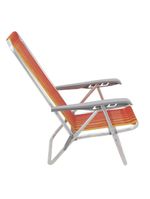 Cadeira de praia camping reclinável alumínio bali tramontina