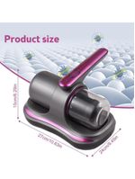 Aspirador Portátil Anti ácaro Esterilização Luz Uv Sem Fio