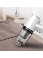 Mini Aspirador De Po Sem Fio Portatil Limpa Tudo Casa Carro Vacuo Branco