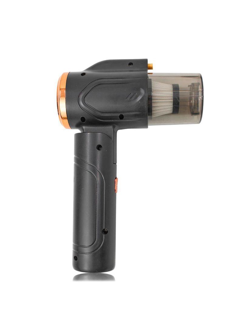 Mini Aspirador De Po Portatil Vertical Usb Recarregavel 2 Em 1 Retratil Automotivo Sofa Preto