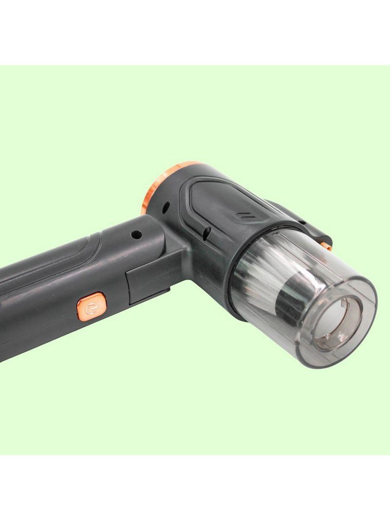 Mini Aspirador De Po Portatil Vertical Usb Recarregavel 2 Em 1 Retratil Automotivo Sofa Preto