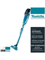 Aspirador De Pó Portátil Sem Fio 40vmax Cl001gz02 Makita Vertical Filtro Hepa Sem Bateria-carregador