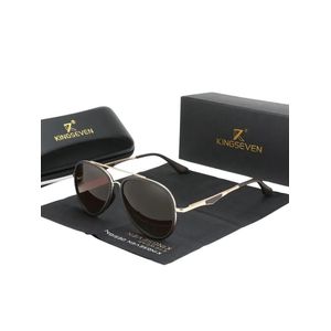 Óculos Clássico Masculino óculos Polarizados, Pilot Driving Eyewear Marrom