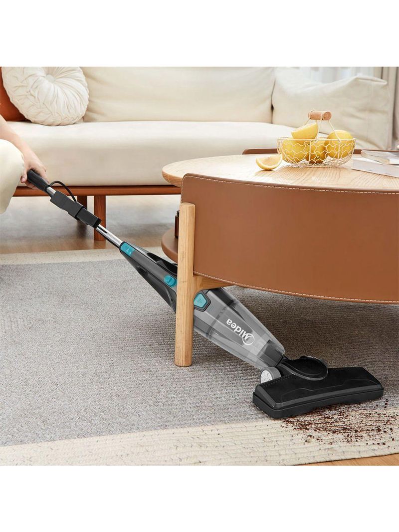 Aspirador De Pó Vertical Midea 2 Em 1 Preto E Azul VVA21P2 220V