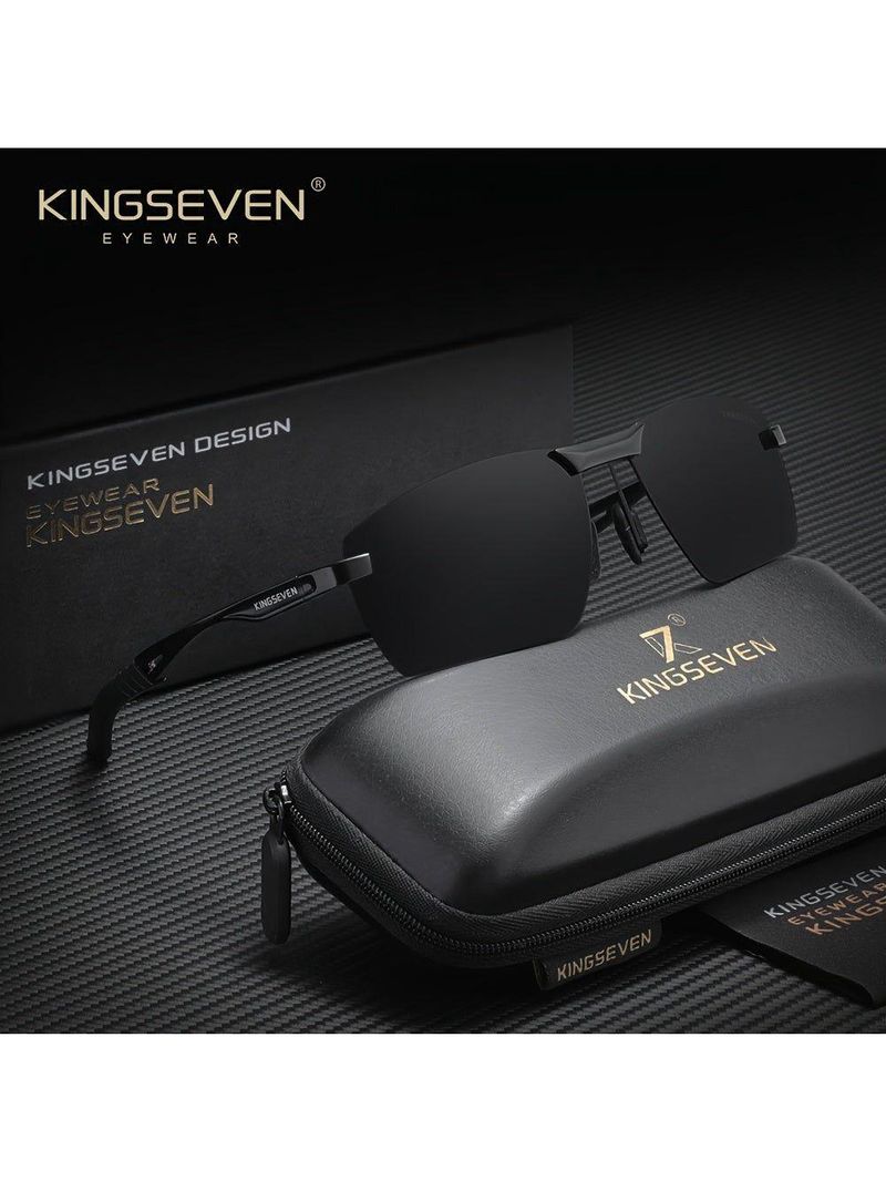 Óculos De Moda Unissex Elegantes Kingseven N7241 Preto