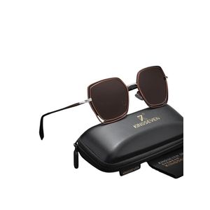 Óculosclássico, Armação Quadrada Feminina Kingseven Uv400 Marrom