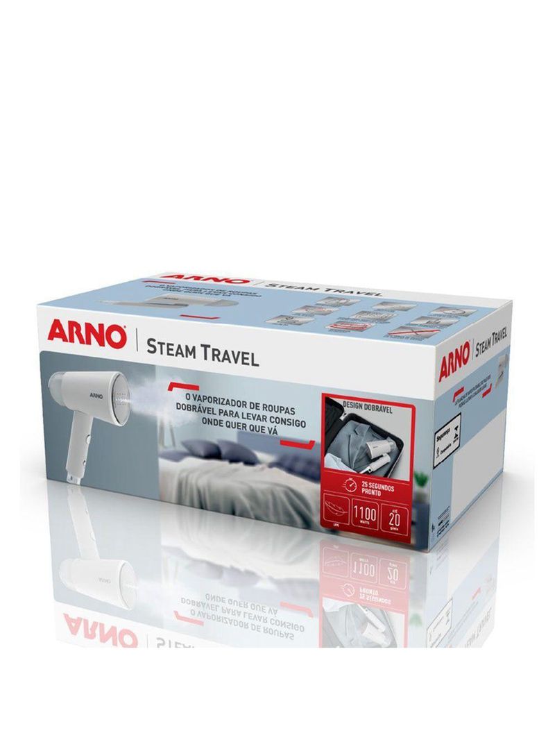 Vaporizador Roupa Portátil Arno Travel 1100W HS11 Cinza 220V