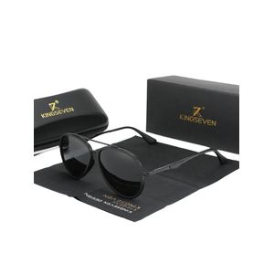 Óculos Clássico Masculino óculos Polarizados, Pilot Driving Eyewear Preto