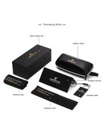 Óculos Clássico Masculino óculos Polarizados, Pilot Driving Eyewear Preto